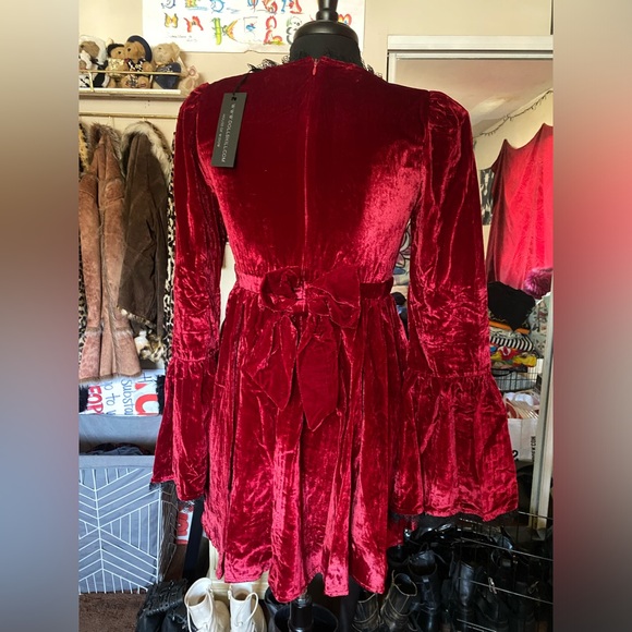 Widow Burgundy Lovers Anonymous Mini dress - Picture 7 of 8